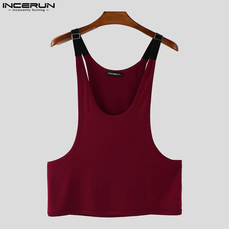 INCERUN Men Tank Tops Patchwork Sleeveless Summer Workout Casual Male Vests Streetwear 2025 Loose Fashion Men Clothing S-5XL - Image 4